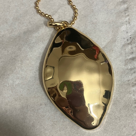 NWT Style & Co. Gold tone Necklace with Faceted Amber Pendant - Picture 5 of 7